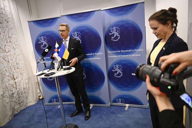 LKS 20260824 Finland s President Alexander Stubb is speaking during his press conference in the evening after the Coalition of the Willing Meeting in Kyiv, Ukraine on Ukraine’s 35th Independence Day, August 24, 2026. - ANTTI AIMO-KOIVISTO Kiova Ukraine  Copyright: xAnttixAimo-Koivistox 7EKr9grVLqg