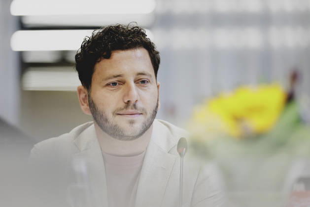Felix Banaszak, Co-Vorsitzender von Buendnis 90 Die Gruenen, aufgenommen im Rahmen der Klausur des Bundesvorstandes von Buendnis 90 Die Gruenen in Berlin, 28.08.2026. Berlin Deutschland Copyright: xFlorianxGaertnerx