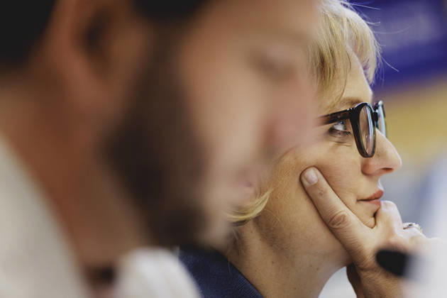 (R-L) Franziska Brantner, Co-Vorsitzende von Buendnis 90 Die Gruenen, und Felix Banaszak, Co-Vorsitzender von Buendnis 90 Die Gruenen, aufgenommen im Rahmen der Klausur des Bundesvorstandes von Buendnis 90 Die Gruenen in Berlin, 28.08.2026. Berlin Deutschland Copyright: xFlorianxGaertnerx