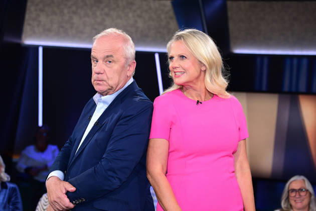 Hubertus Meyer-Burckhardt and Barbara Schoeneberger during the NDR Talk Show on September 4, 2026 at NDR Studio Lokstedt in Hamburg, Germany NDR Talk Show in Hamburg, Germany