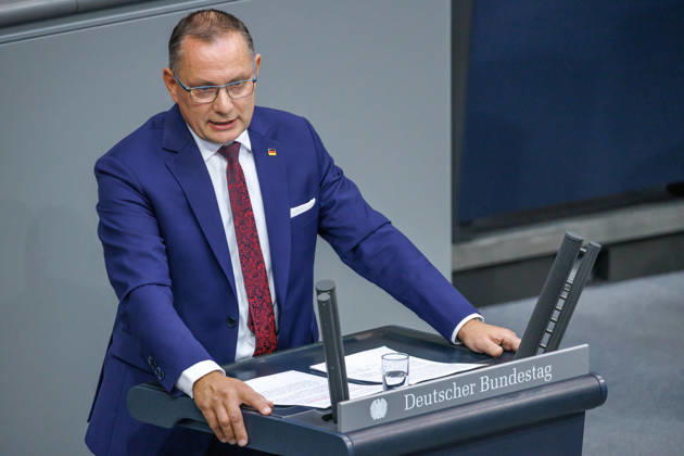 Bundestag Tino Chrupalla (AfD) im Deutschen Bundestag am 09.09.26 in Berlin. Berlin Berlin Deutschland Bundestag