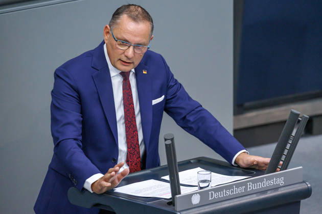 Bundestag Tino Chrupalla (AfD) im Deutschen Bundestag am 09.09.26 in Berlin. Berlin Berlin Deutschland Bundestag