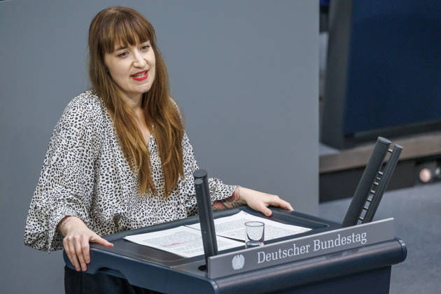 Bundestag Heidi Reichinnek (Die Linke) im Deutschen Bundestag am 09.09.26 in Berlin. Berlin Berlin Deutschland Bundestag