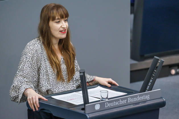 Bundestag Heidi Reichinnek (Die Linke) im Deutschen Bundestag am 09.09.26 in Berlin. Berlin Berlin Deutschland Bundestag