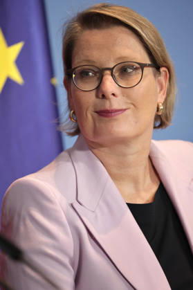 Stefanie Hubig, Bundesministerin für Justiz, SPD, PK zu - 10 Punkte Plan zu einem besseren Schutz vor islamistischem Terrorismus, Berlin, 16.09.2026