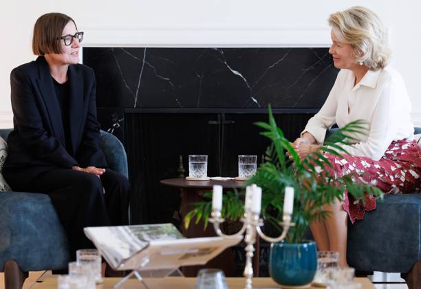 Queen Mathilde of Belgium pictured at a bilateral with International Committee of the Red Cross (ICRC) President President of International Committee of the Red Cross Mirjana Spoljaric Egger during the 81st session of the United Nations General Assembly (UNGA81), in New York City, United States of America, Sunday 20 September 2026. BENOITxDOPPAGNE 187223952