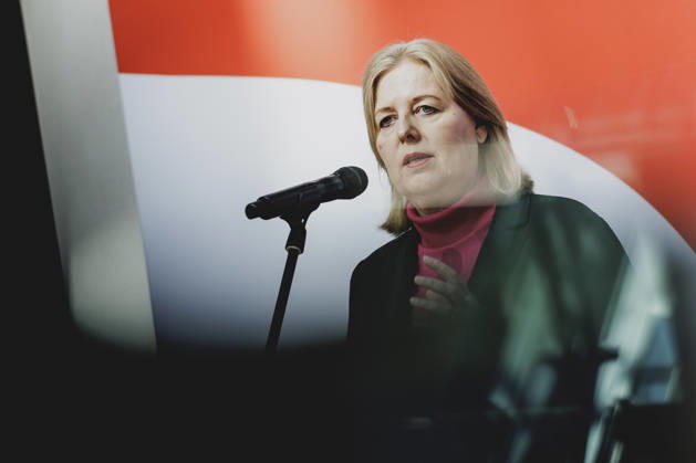 Baerbel Bas (SPD), Bundesministerin fuer Arbeit und Soziales, aufgenommen im Rahmen einer Pressekonferenz als Reaktion auf die Landtagswahl in Mecklenburg-Vorpommern sowie die Berliner Abgeordnetenhauswahl in Berlin, 21.09.2026. Waehrend Die Linke die Wahl in Berlin mit 25,7% vor der CDU gewonnen hat, siegte in Mecklenburg-Vorpommern die AfD mit 38,2% vor der SPD. Erstmals nicht ueber die 5%-Huerde geschafft hat es die CDU in Mecklenburg-Vorpommern. Berlin Deutschland Copyright: xFlorianxGaertnerx