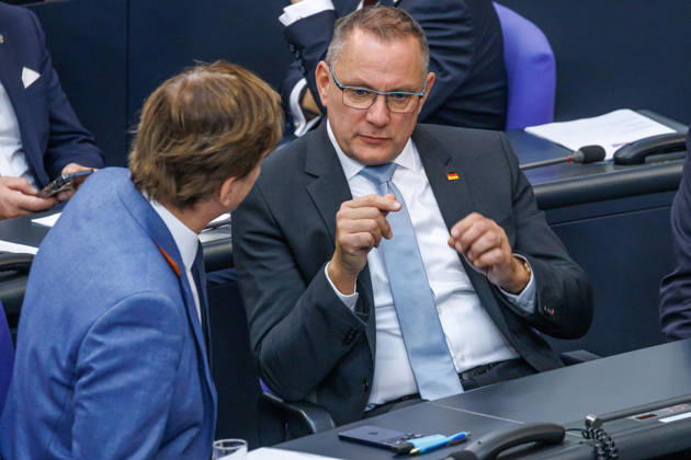 Bundestag Tino Chrupalla (AfD) im Deutschen Bundestag am 23.09.26 in Berlin. Berlin Berlin Deutschland Bundestag