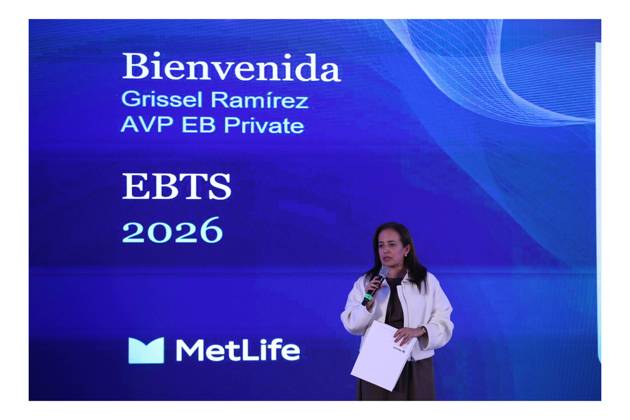October 1, 2026: TO-45303 & x2013; Mexico City, October 1, 2026: Grissel R& xe1;mirez, AVP of EB Private at MetLife Mexico, delivers the welcome address at the MetLife forum "Mental Health in the Age of Artificial Intelligence" in Mexico City. Photo: Ian Robles .com.mx - ZUMAcs4_ 20261001_faa_cs4_095 Copyright: xClasosx