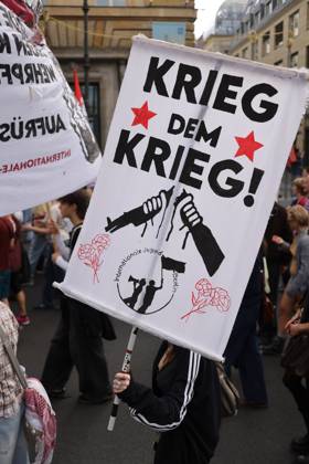 October 3, 2026, Berlin, Berlin, Germany: BERLIN, GERMANY, OCTOBER 3, 2026: Thousands of demonstrators march through central Berlin during a protest against Germany s military buildup, increased defense spending and the possible reintroduction of compulsory military service. Protesters called for greater investment in healthcare, housing, education and other social services instead of military spending, while participants also demonstrated against German arms deliveries and support for Israel amid the war in Gaza. The march began at the Brandenburg Gate and continued through central Berlin before returning to the area. Berlin Germany - ZUMAq101 20261003_zna_q101_224 Copyright: xZairaxBiaginix