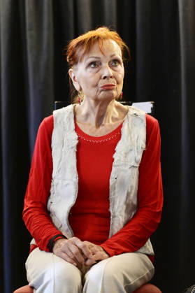 Sibylle Kuhne bei der Gesprächsrunde rüber kommen - Ost-West-Kunstgespräche im Salon-Format - eine Hommage an Ida Dehmel im Literaturhaus Alte Synagoge. Görlitz, 04.10.2026