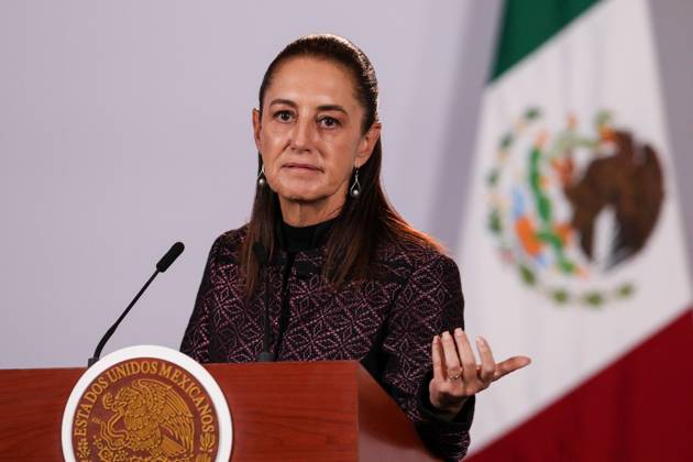October 5, 2026: TO-45353- Ciudad de M& xe9;xico. 2026-10 -05. Claudia Sheinbaum Pardo, President of Mexico, during the daily morning press conference in the Treasury Room of the National Palace in Mexico City. Alejandro God& xcd;nez Clasos.com.mx - ZUMAcs4_ 20261005_faa_cs4_026 Copyright: xAlejandroxGod& Xed;Nezx