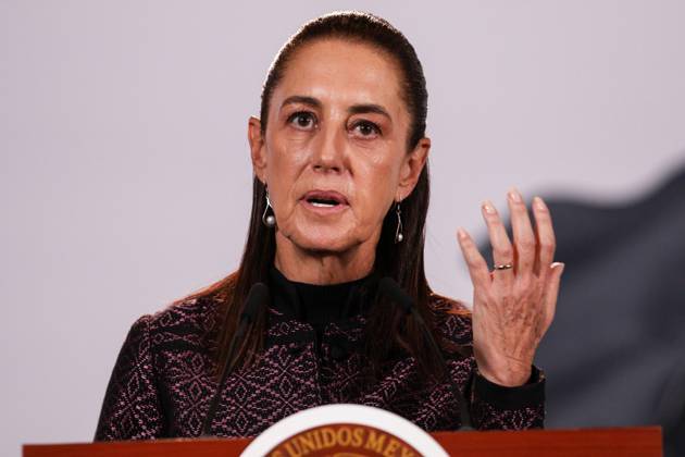 October 5, 2026: TO-45353- Ciudad de M& xe9;xico. 2026-10 -05. Claudia Sheinbaum Pardo, President of Mexico, during the daily morning press conference in the Treasury Room of the National Palace in Mexico City. Alejandro God& xcd;nez Clasos.com.mx - ZUMAcs4_ 20261005_faa_cs4_031 Copyright: xAlejandroxGod& Xed;Nezx