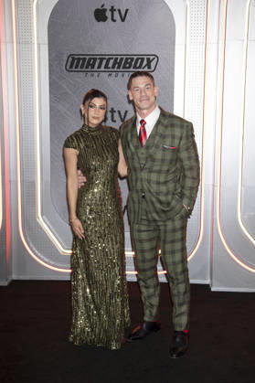 John Cena mit Ehefrau Shay Shariatzadeh bei der Premiere des Apple TV-Films Matchbox The Movie im AMC Lincoln Square Theater. New Yok, 05.10.2026