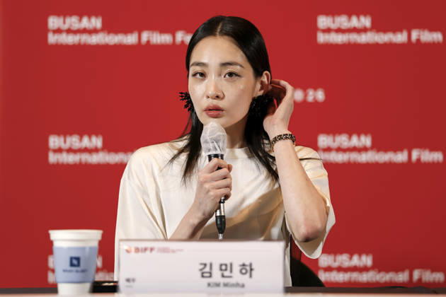 The Table: Day and Night cast at Busan International Film Festival South Korean actor Kim Min-ha speaks during a press conference for The Table: Day and Night, the opening film of the 31st Busan International Film Festival (BIFF), at the Busan Cinema Center in Busan, South Korea, on October 06, 2026. Busan South Korea  Copyright: xMatrixxImages JungxUi-Chelx