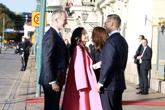 06-10-2026 Finland Queen Letizia and King Felipe with President Alexander Stubb and Suzanne Innes-Stubb during the official welcoming ceremony marking the start of the statevisit to Finland. Â  Copyright: xPPEx
