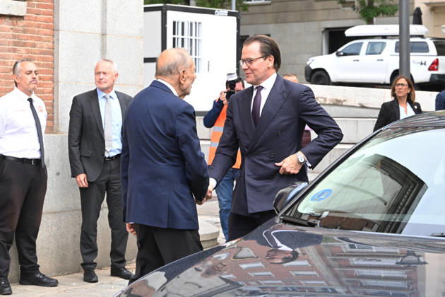 The Prado Museum Reopens the Queen Christina Sculpture Gallery with a Visit from Prince Daniel of Sweden The president of the Royal Board of Trustees of the Prado Museum, Javier Solana, welcomes Prince Daniel of Sweden for the reopening of the Queen Christina Sculpture Gallery on October 6, 2026, in Madrid, Spain. CELEBRITIES PRADO MUSEUM ROYALTY PRINCE José Madrid Madrid Spain  Copyright: xJosÃ xOlivax 7824163
