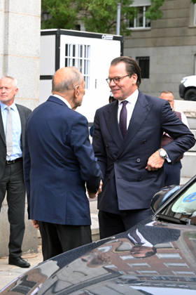 The Prado Museum Reopens the Queen Christina Sculpture Gallery with a Visit from Prince Daniel of Sweden The president of the Royal Board of Trustees of the Prado Museum, Javier Solana, welcomes Prince Daniel of Sweden for the reopening of the Queen Christina Sculpture Gallery on October 6, 2026, in Madrid, Spain. CELEBRITIES PRADO MUSEUM ROYALTY PRINCE José Madrid Madrid Spain  Copyright: xJosÃ xOlivax 7824164