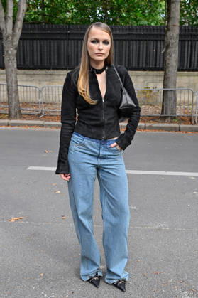 PFW Christopher Esber Outside Arrivals Camille Razat arriving at Christopher Esber show during Paris Fashion Week, in Paris, France on 6 October 2026. Photo by Julien Reynaud APS-Medias ABACAPRESS.COM Paris France Copyright: xReynaudxJulien APS-Medias ABACAx