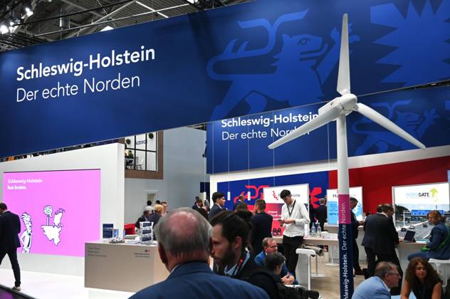 Die EXPO REAL 2026 findet aktuell auf dem Messegelände der Messe München statt. Sie ist Europas grösste internationale Fachmesse für Immobilien, Investitionen und Infrastruktur. Foto: Messestand Schleswig-Holstein.