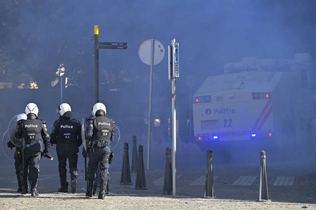 Student protest in Liege on 06 10 2026 LIEGE, BELGIUM - OCTOBER 06 : Students protest against the ministerial reform on September on October 6, 2026 in Liege, Belgium, 06 10 2026 ( Liege Belgium  Copyright: xSesx