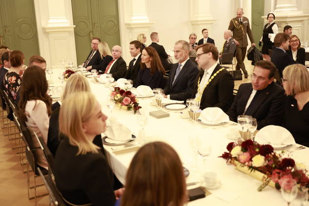 06-10-2026 Finland Queen Letizia and King Felipe with President Alexander Stubb and Suzanne Innes-Stubb on the 1st day of the 2 day statevisit to Finland. Â Copyright: xPPEx