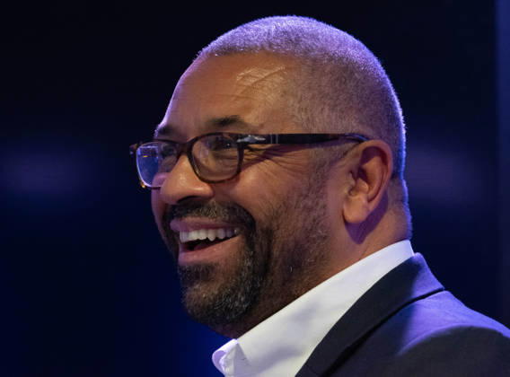 Candidate for Mayor of London James Cleverly Birmingham Conservative Conference UK Candidate for Mayor of London James Cleverly delivers a keynote policy speech on housing development and planning inside the auditorium at the Conservative Party Conference in Birmingham on Tuesday, October 6, 2026. Cleverly outlined proposals targeting homes affordability, brownfield regeneration, infrastructure zoning, and reforms to the London Plan. Birmingham Picture: garyrobertsphotography Copyright: xx GROBERTS-30