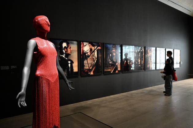 Tate Britain, The 90s : Art and Fashion London, UK. Red Dress by Alexander McQueen. Art & Fashion, Tate Britain. Tate Britain has opened the first exhibition to explore the art, photography and fashion of the 1990s, adecade synonymous with possibility, optimism and an audacious spirit. The 90s : Art and Fashion explores this period s surge of creative energy, shaped by its opportunities and challenges. 06 October 2026., Credit:Michael Melia Michael Melia - B2778 Avalon Copyright: xMichaelxMeliax xMichaelxMeliax-xB2778x xAvalonx 1141014217