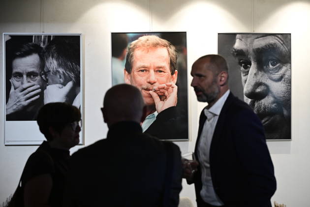 CTK Photobank editor-in-chief Petr Mlch, right, during the opening of Photo CTK: Havel - President Vaclav Havel Through the Eyes of CTK Photojournalists exhibition, marking 90th anniversary of Havel s birth, organised by Czech Press Agency (CTK)xinxcollaborationxwithxCzechxPhoto,xonxOctoberx6,x2026,xinxPrague,xCzechxRepublic.x(CTKxPhoto RomanxVondrous) CTKPhotoP2026100607215 CTKPhotoP2026100607215
