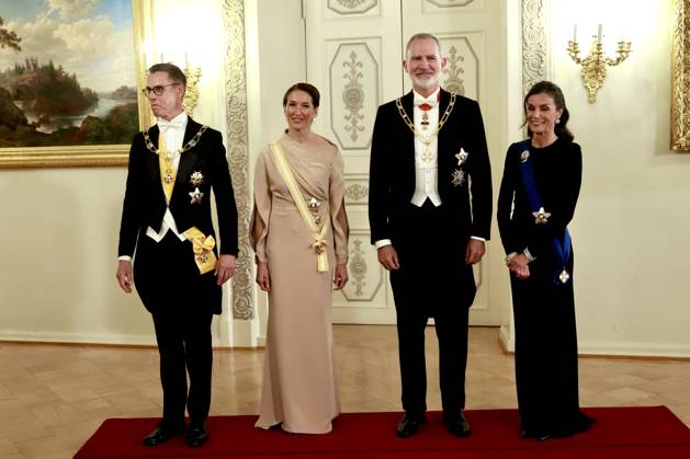 06-10-2026 Gala King Felipe and Queen Letizia and President Alexander Stubb and Suzanne Innes-Stubb pose before the dinner at the Presidential palace in Helsinki, Finland. Â Copyright: xPPEx