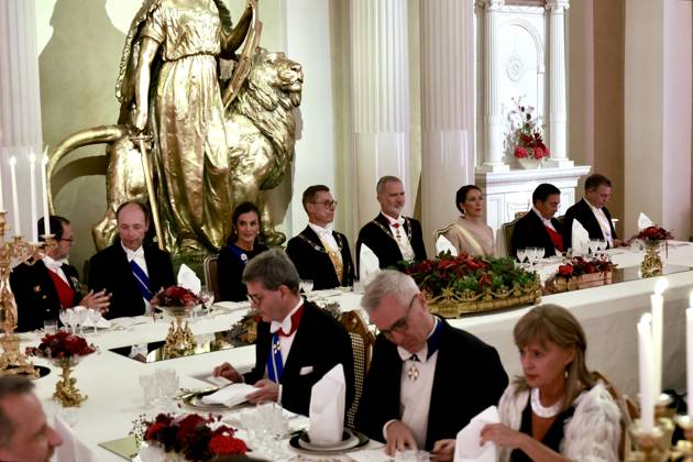 06-10-2026 Gala King Felipe and Queen Letizia and President Alexander Stubb and Suzanne Innes-Stubb pose before the dinner at the Presidential palace in Helsinki, Finland. Â Copyright: xPPEx