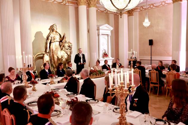 06-10-2026 Gala King Felipe and Queen Letizia and President Alexander Stubb and Suzanne Innes-Stubb pose before the dinner at the Presidential palace in Helsinki, Finland. Â Copyright: xPPEx