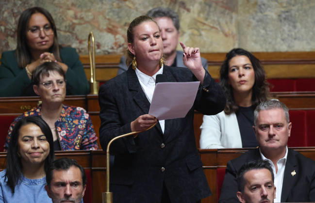 AssembleÌe Nationale - QAG du 6 octobre 2026 Mathilde Panot Sà ance des Questions d Actualità s au Gouvernement à l AssembleÌe Nationale à Paris, le 6 octobre 2026. Current Affairs Question Period with the Government at the National Assembly in Paris, October 6, 2026. Copyright: xFabricexChasseryx