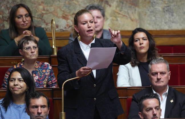 AssembleÌe Nationale - QAG du 6 octobre 2026 Mathilde Panot Sà ance des Questions d Actualità s au Gouvernement à l AssembleÌe Nationale à Paris, le 6 octobre 2026. Current Affairs Question Period with the Government at the National Assembly in Paris, October 6, 2026. Copyright: xFabricexChasseryx