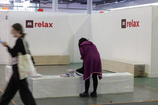 Frankfurt Impressionen 06.10.2026 auf der 78. Frankfurter Buchmesse gibt es Entspannungsmöglichkeiten zum Relaxen Frankfurt (Main) Hessen Deutschland