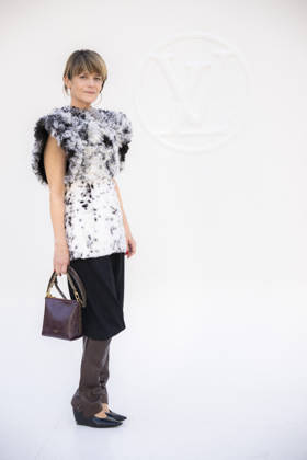 Louis Vuitton - Photocall - Paris Fashion Week EB Marina Fois attends the Louis Vuitton Womenswear Spring Summer 2027 show as part of Paris Fashion Week on October 06, 2026 in Paris, France. Photo by Eliot Blondet ABACAPRESS.COM Paris France France  Copyright: xBlondetxEliot ABACAx