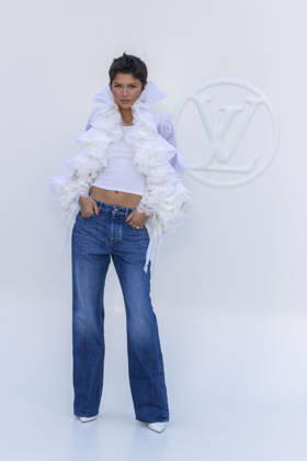Zendaya at the photocall for the Louis Vuitton Spring Summer 2027 Women’s Ready-to-Wear show during Paris Fashion Week (PFW) at the Cité internationale universitaire de Paris, France, on October 6, 2026. Olivier Borde, Bestimage. Photocall at the Louis Vuitton Women’s Ready-to-Wear Spring Summer 2027 show as part of Paris Fashion Week on October 6, 2026, in Paris, France.  Copyright: xOLIVIERxBORDEx xBESTIMAGExOLIVIERxBORDEx xBESTIMAGEx