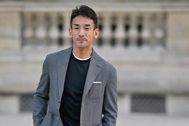 PFW Louis Vuitton Outside Arrivals Hidetoshi Nakata arriving at Louis Vuitton show during Paris Fashion Week, in Paris, France on 6 October 2026. Photo by Julien Reynaud APS-Medias ABACAPRESS.COM Paris France  Copyright: xReynaudxJulien APS-Medias ABACAx