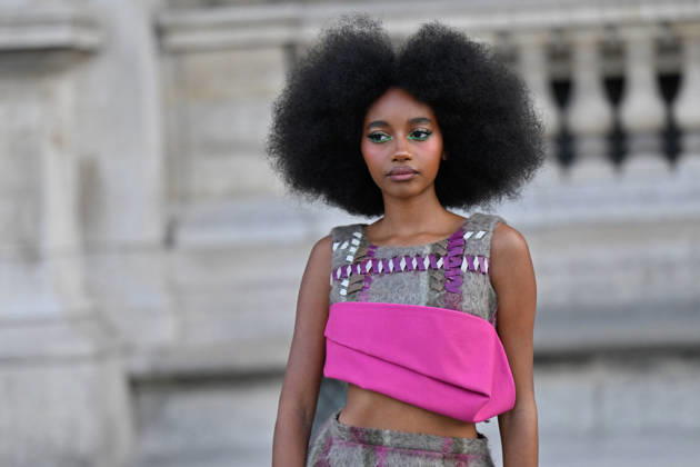 PFW Louis Vuitton Outside Arrivals Joyce Cisse, flowerovlove arriving at Louis Vuitton show during Paris Fashion Week, in Paris, France on 6 October 2026. Photo by Julien Reynaud APS-Medias ABACAPRESS.COM Paris France  Copyright: xReynaudxJulien APS-Medias ABACAx