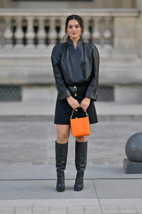 PFW Louis Vuitton Outside Arrivals Anna Lambe arriving at Louis Vuitton show during Paris Fashion Week, in Paris, France on 6 October 2026. Photo by Julien Reynaud APS-Medias ABACAPRESS.COM Paris France  Copyright: xReynaudxJulien APS-Medias ABACAx