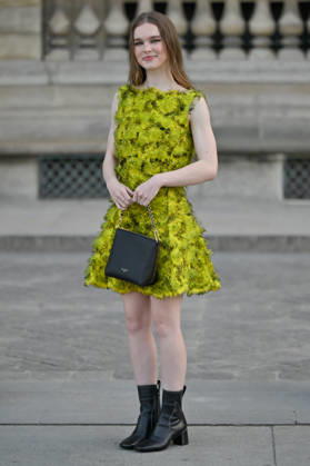 PFW Louis Vuitton Outside Arrivals Summer H. Howell arriving at Louis Vuitton show during Paris Fashion Week, in Paris, France on 6 October 2026. Photo by Julien Reynaud APS-Medias ABACAPRESS.COM Paris France  Copyright: xReynaudxJulien APS-Medias ABACAx