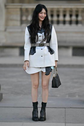 PFW Louis Vuitton Outside Arrivals Shin Min-a arriving at Louis Vuitton show during Paris Fashion Week, in Paris, France on 6 October 2026. Photo by Julien Reynaud APS-Medias ABACAPRESS.COM Paris France  Copyright: xReynaudxJulien APS-Medias ABACAx