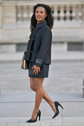 PFW Louis Vuitton Outside Arrivals Maya Boyd arriving at Louis Vuitton show during Paris Fashion Week, in Paris, France on 6 October 2026. Photo by Julien Reynaud APS-Medias ABACAPRESS.COM Paris France  Copyright: xReynaudxJulien APS-Medias ABACAx