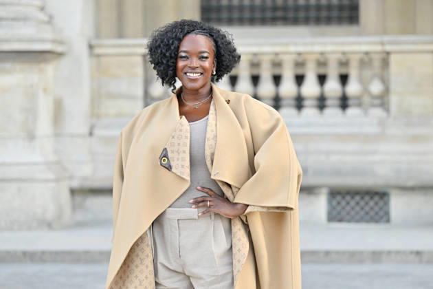 PFW Louis Vuitton Outside Arrivals Wunmi Mosaku arriving at Louis Vuitton show during Paris Fashion Week, in Paris, France on 6 October 2026. Photo by Julien Reynaud APS-Medias ABACAPRESS.COM Paris France  Copyright: xReynaudxJulien APS-Medias ABACAx
