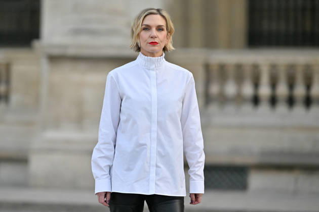 PFW Louis Vuitton Outside Arrivals Rhea Seehorn arriving at Louis Vuitton show during Paris Fashion Week, in Paris, France on 6 October 2026. Photo by Julien Reynaud APS-Medias ABACAPRESS.COM Paris France  Copyright: xReynaudxJulien APS-Medias ABACAx