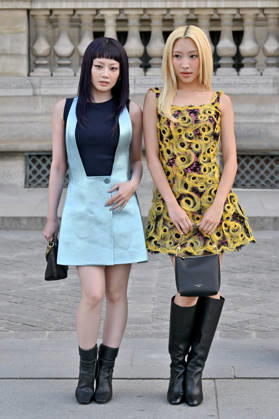 PFW Louis Vuitton Outside Arrivals HINATA, MAYA arriving at Louis Vuitton show during Paris Fashion Week, in Paris, France on 6 October 2026. Photo by Julien Reynaud APS-Medias ABACAPRESS.COM Paris France  Copyright: xReynaudxJulien APS-Medias ABACAx