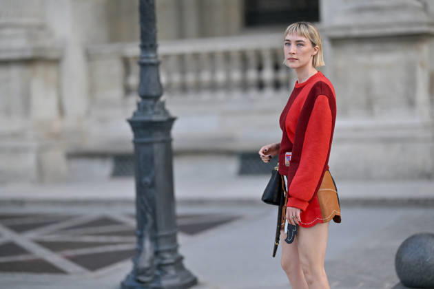PFW Louis Vuitton Outside Arrivals Saoirse Ronan arriving at Louis Vuitton show during Paris Fashion Week, in Paris, France on 6 October 2026. Photo by Julien Reynaud APS-Medias ABACAPRESS.COM Paris France  Copyright: xReynaudxJulien APS-Medias ABACAx