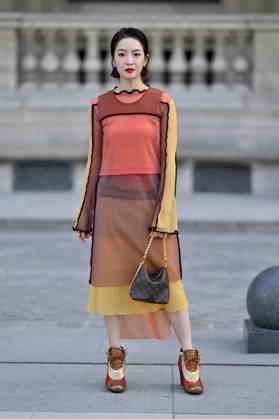 PFW Louis Vuitton Outside Arrivals Victoria Song arriving at Louis Vuitton show during Paris Fashion Week, in Paris, France on 6 October 2026. Photo by Julien Reynaud APS-Medias ABACAPRESS.COM Paris France  Copyright: xReynaudxJulien APS-Medias ABACAx