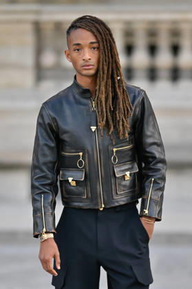 PFW Louis Vuitton Outside Arrivals Jaden Smith arriving at Louis Vuitton show during Paris Fashion Week, in Paris, France on 6 October 2026. Photo by Julien Reynaud APS-Medias ABACAPRESS.COM Paris France  Copyright: xReynaudxJulien APS-Medias ABACAx