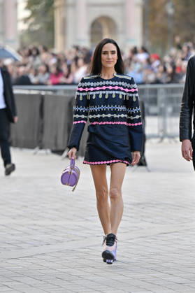 PFW Louis Vuitton Outside Arrivals Jennifer Connelly arriving at Louis Vuitton show during Paris Fashion Week, in Paris, France on 6 October 2026. Photo by Julien Reynaud APS-Medias ABACAPRESS.COM Paris France  Copyright: xReynaudxJulien APS-Medias ABACAx